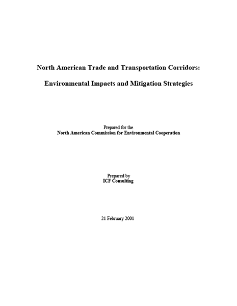 North American Trade and Transportation Corridors