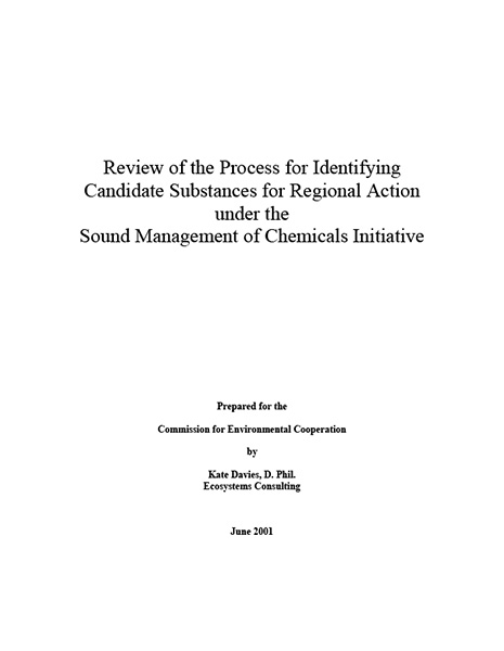 Sound Management of Chemicals Initiative