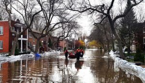 Floded street - Cost of floods