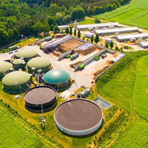 Air shot of a farm