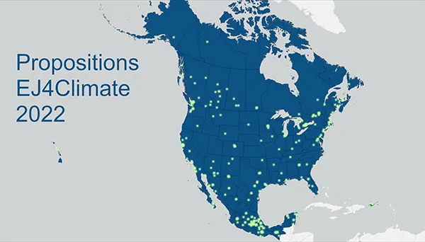 EJ4Climate 2022 Projects Map