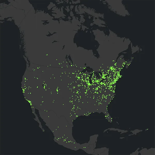 Monarch Blitz 2023 Participation Map