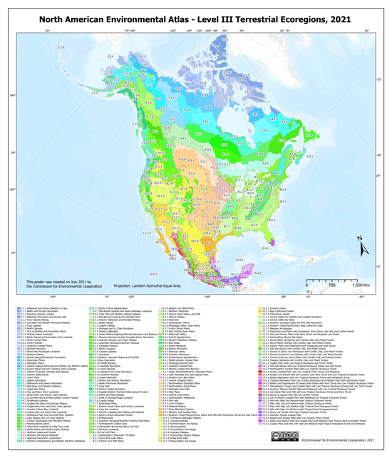 North American Protected Areas, 2021