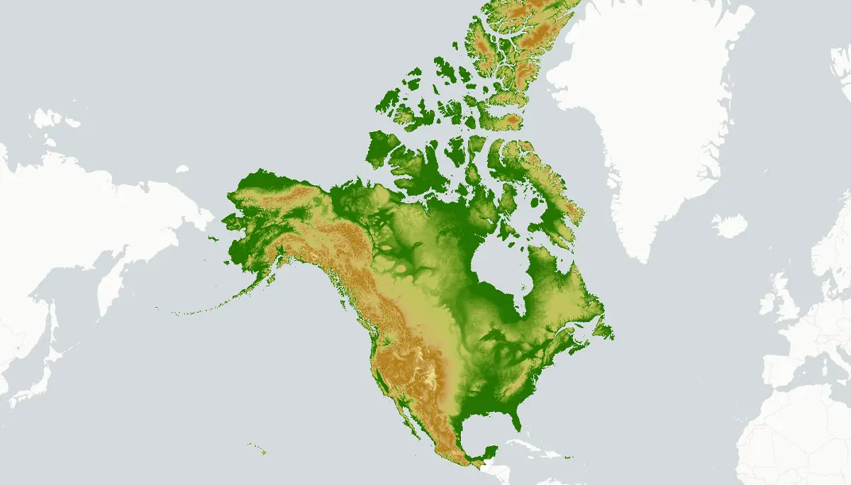 Map of North America