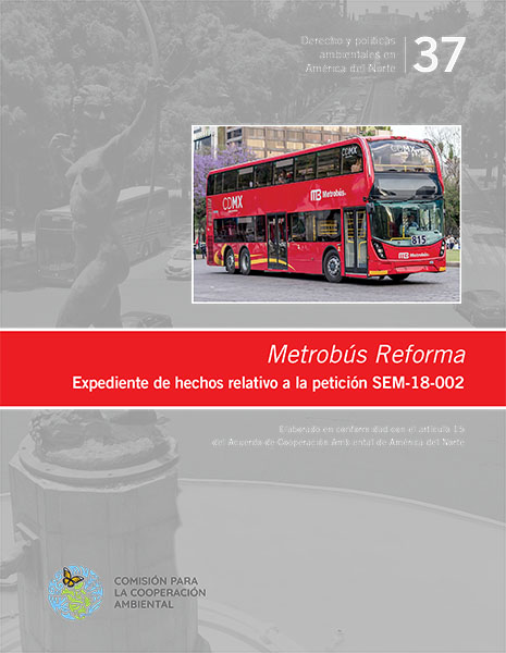 Cubierta del expediente de hechos Metrobús Reforma