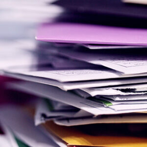 Citizen Submission Process - Pile of documents and folders