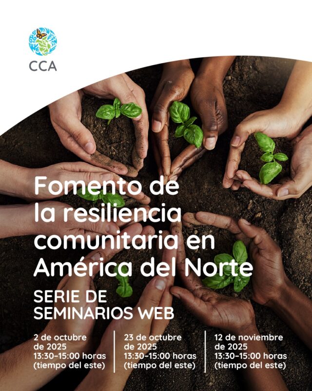 🚀 Únete a nuestra serie de seminarios web sobre fomento de la resiliencia comunitaria en América del Norte🌿🌎 Este ciclo de webinarios —que constará de tres sesiones— reunirá a especialistas, comunidades y público en general de Canadá, Estados Unidos y México con el objetivo de analizar desafíos ambientales urgentes que enfrenta la región.

🟢Seminario web 1: Impacto en la salud ambiental derivado de los incendios forestales y las toxinas asociadas🌲🔥
📌 2 de octubre de 2025
⏰ 13:30-15:00 horas (tiempo del este)

🟢 Seminario web 2: Mercurio y cosméticos tóxicos en América del Norte🏭💄
📌 23 de octubre de 2025
⏰ 13:30-15:00 horas (tiempo del este)

🟢 Seminario web 3: Impacto de las variaciones estacionales en las comunidades de América del Norte🍂❄️
📌 12 de noviembre de 2025
⏰ 13:30-15:00 horas (tiempo del este)

👂🗣️ Impartidos en español, francés e inglés, los webinarios contarán con interpretación simultánea

¡No te lo pierdas y únete a la conversación!

Más información e inscripciones aquí:
👉 ¡Para mayores informes link en bio!
